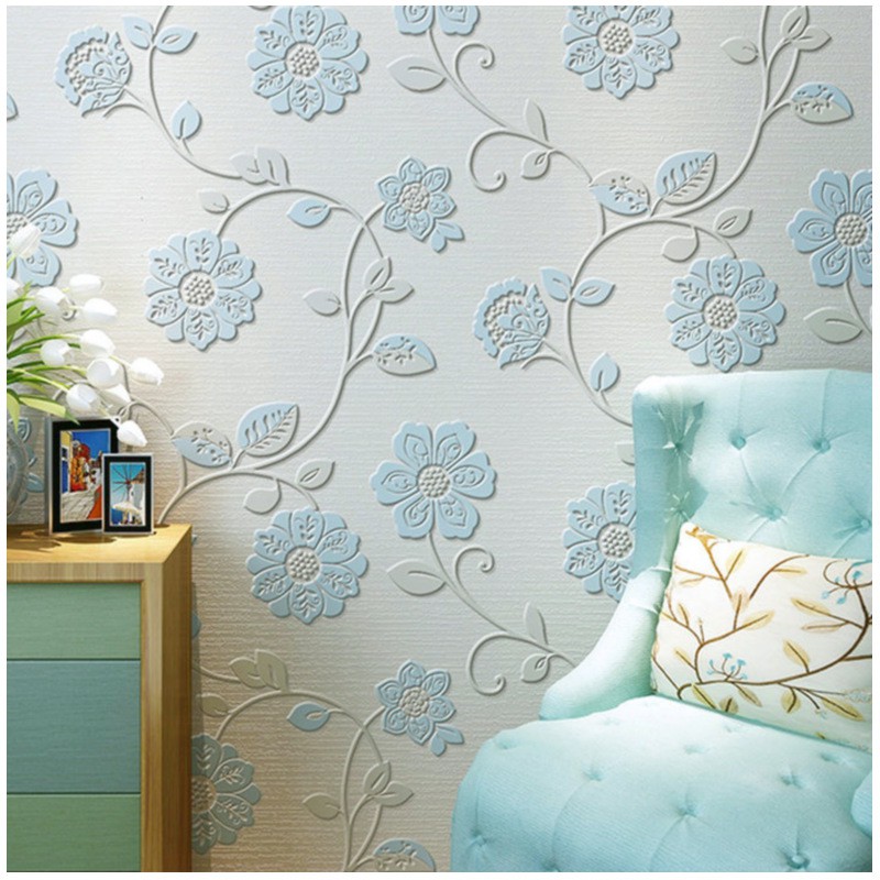 53cm 10m Wallpaper tiga dimensi 3D non woven hangat luar 