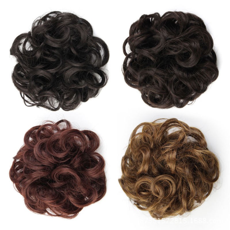 HAIR SCRUNCHIE LARGE WAVY CURLY FOR MESSY BUN OR PONY UPDO WEDDING HAIR  ACCESSOR | Shopee Malaysia