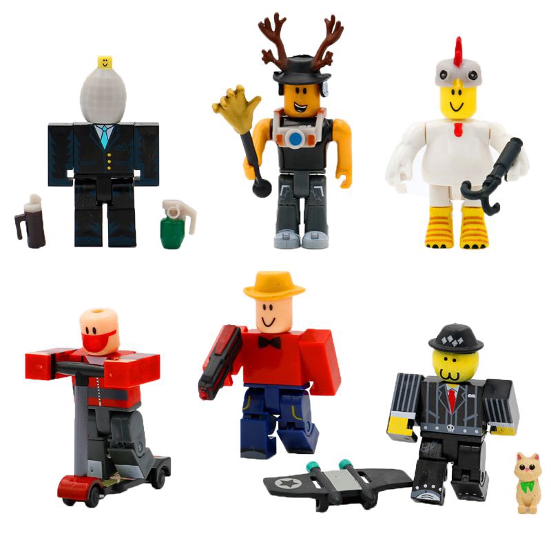 Ready Stock 6pcs Set Roblox Game Character Roblox Action Figures Pvc Game Toy Shopee Malaysia - 12pcs set 2019 roblox figures pvc game roblox action toy
