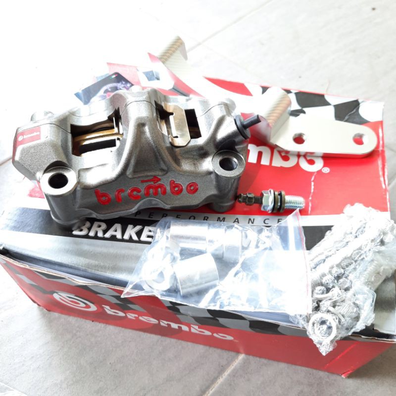 TERMURAH 💥 RXZ / Y15ZR ( GREY ) GP4 BREMBO CALIPER BRAKE PUMP WIHT ...