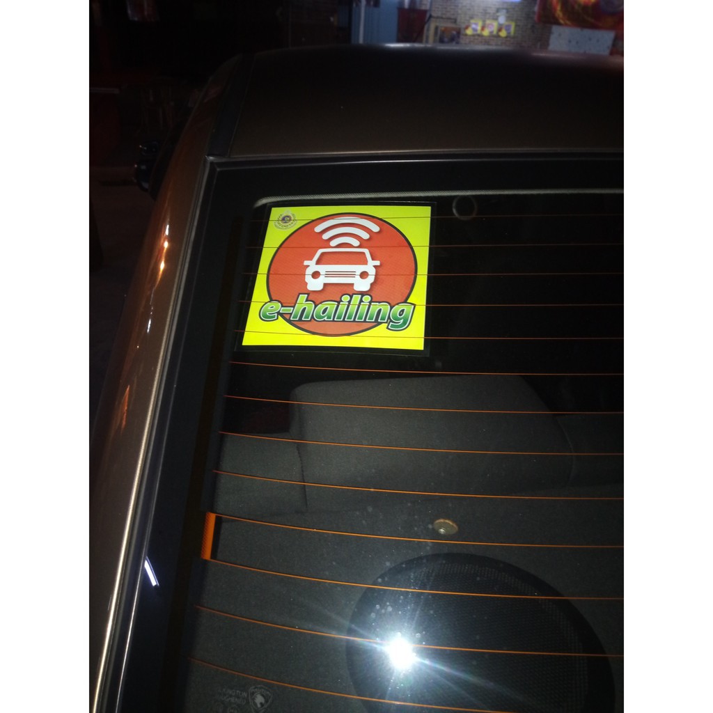 Ready Stock E Hailing Sticker For Grab Pelekat Kenderaan E Hailing Shopee Malaysia