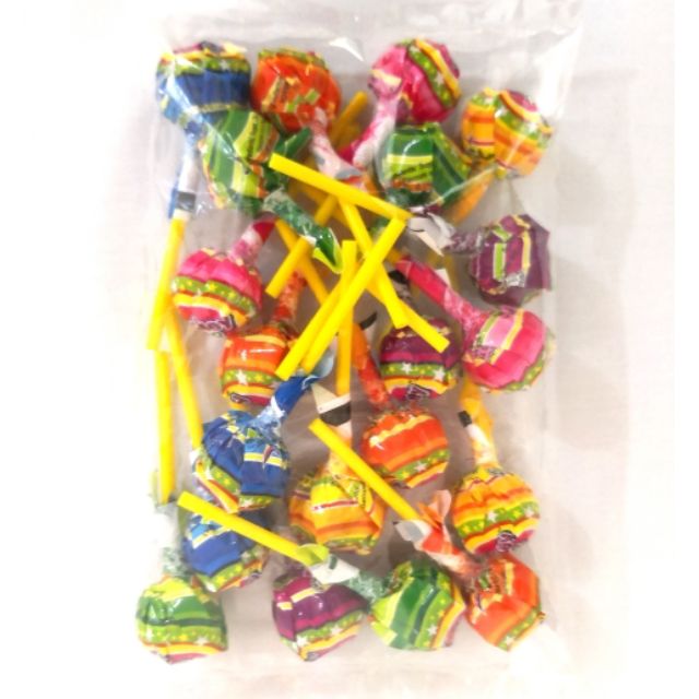 Nickey Pop 16's Mix Fruit Sour Stick Lollipop Candy Gula Batang Buah ...