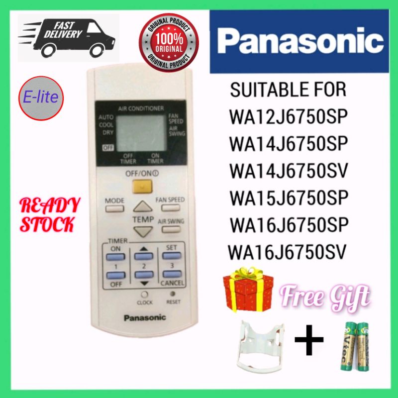 Original Panasonic Air Conditioner Remote Control Shopee Malaysia 2734