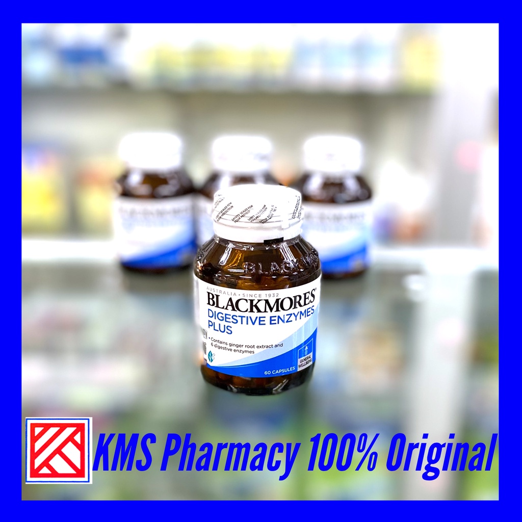 Blackmores Digestive Enzymes PLUS (Bottle of 60 capsules) Contains