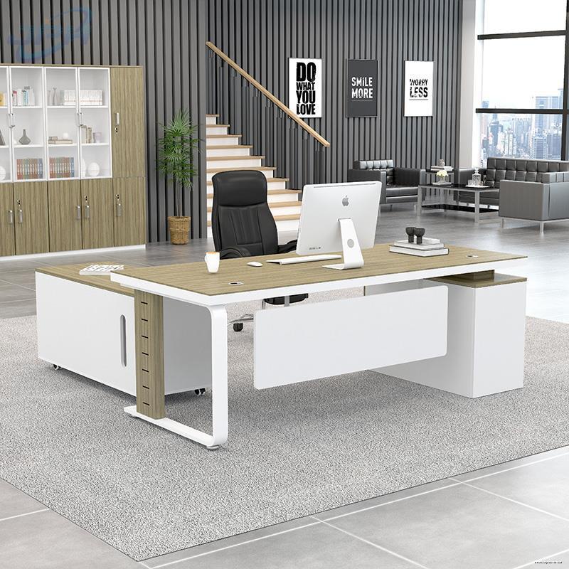 office furniture simple modern boss Table and chair combination single ...