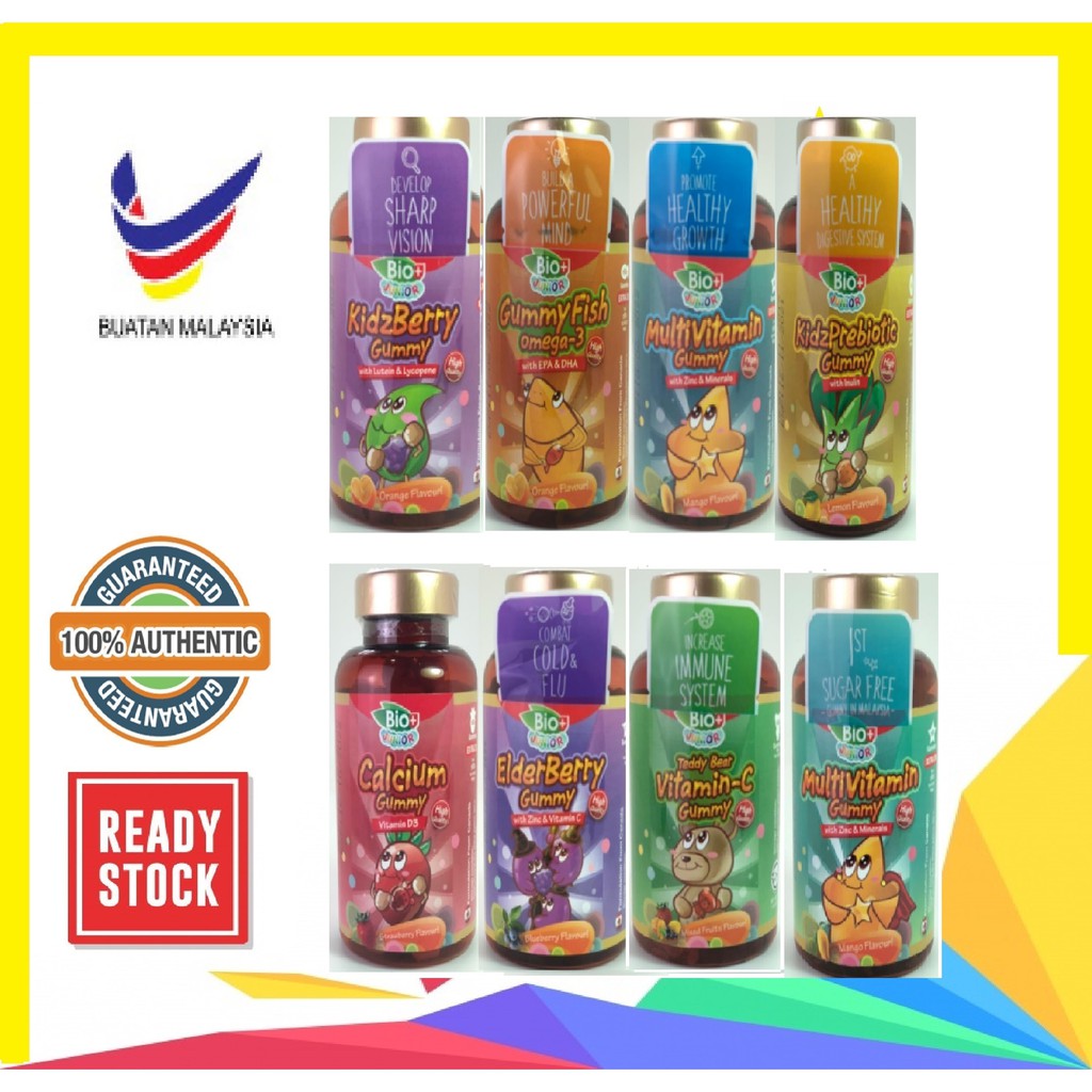 BioPlus Junior Gummy (Calcium, Omega3, Kidzberry, KidzPrebiotic ...