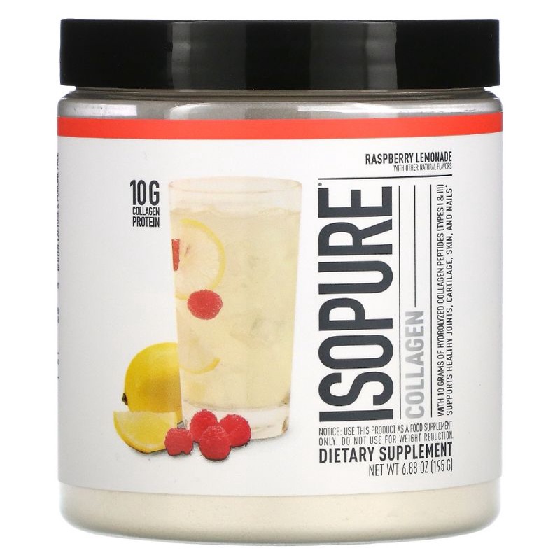 Isopure Collagen Raspberry Lemonadeunflavored 688 Oz 195 G