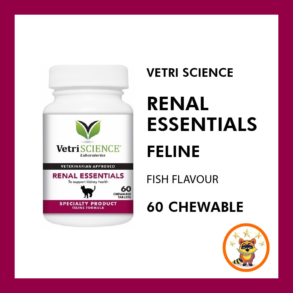 Vetri Science Renal Essential For Feline 60 Chewables Tablets | Shopee ...