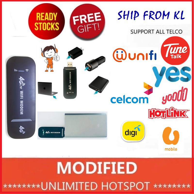 4G LTE WiFi Modem Modified Unlimited WLAN MIFI Portable