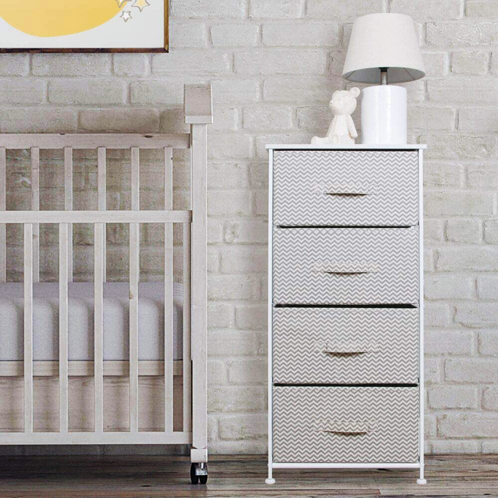 Multipurpose 4 Layer Steel Rack Chest Drawer DIY Storage