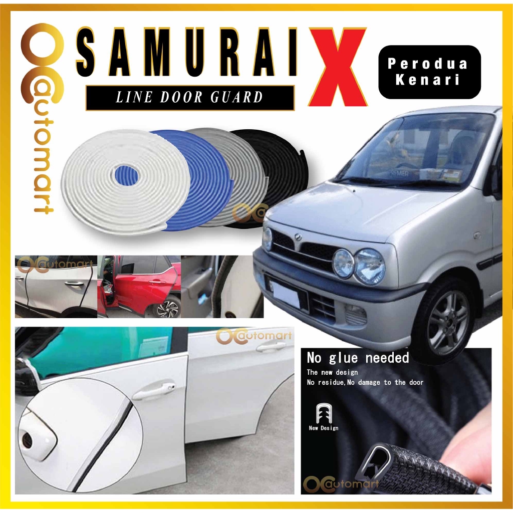 Samurai X Car Door Edge Guards (5M) Rubber Car Door 