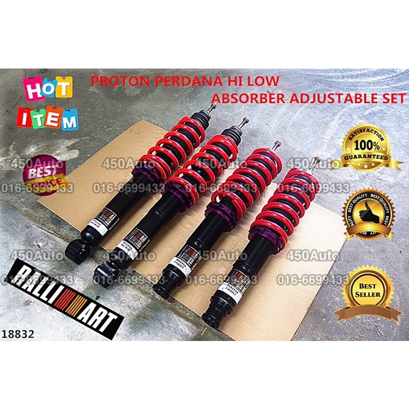 RALLIART PERDANA HI LOW ADJUSTABLE ABSORBER SET 4pcs Shopee Malaysia