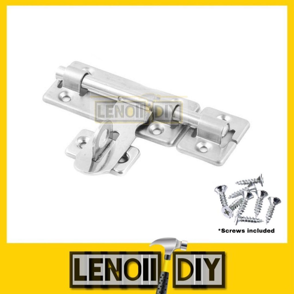 Stainless Steel Pad Bolt Door Latch Tower Bolt Toilet Barrel Bolt Hasp