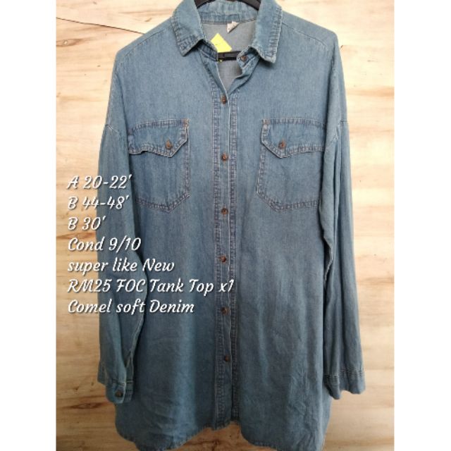 denim blouse shirt