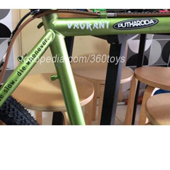 Cutting STICKER FRAME For RIDE SLOW DIE WHENEVER STRIDSLAND White