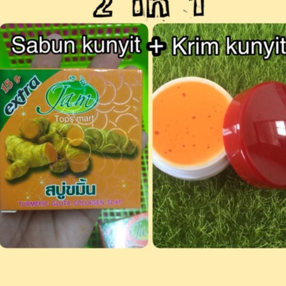 krim kunyit dan sabun kunyit