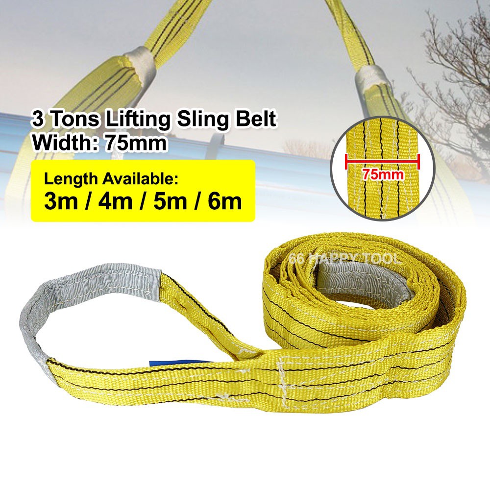 SUPERTEX Webbing Sling Belt 6:1 Ton (3mtr 4mtr 5mtr 6mtr ...