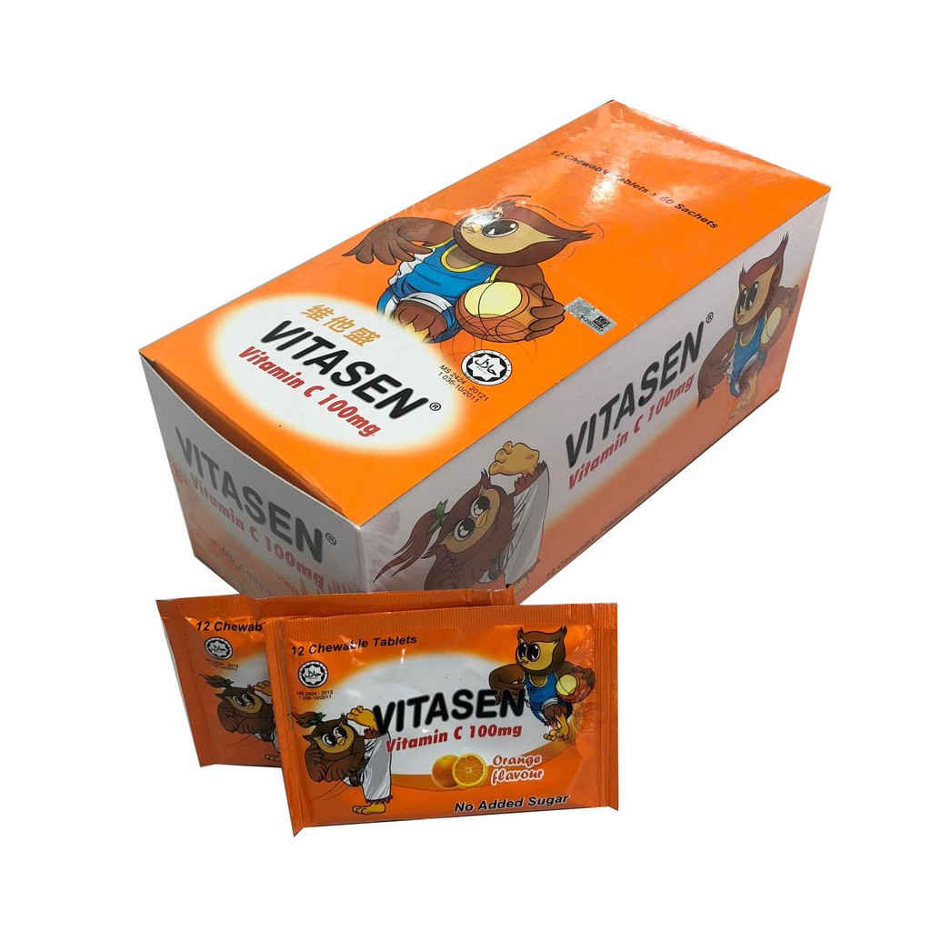 Vitasen Vitamin C 100mg 12 S X 60 Sachets Shopee Malaysia