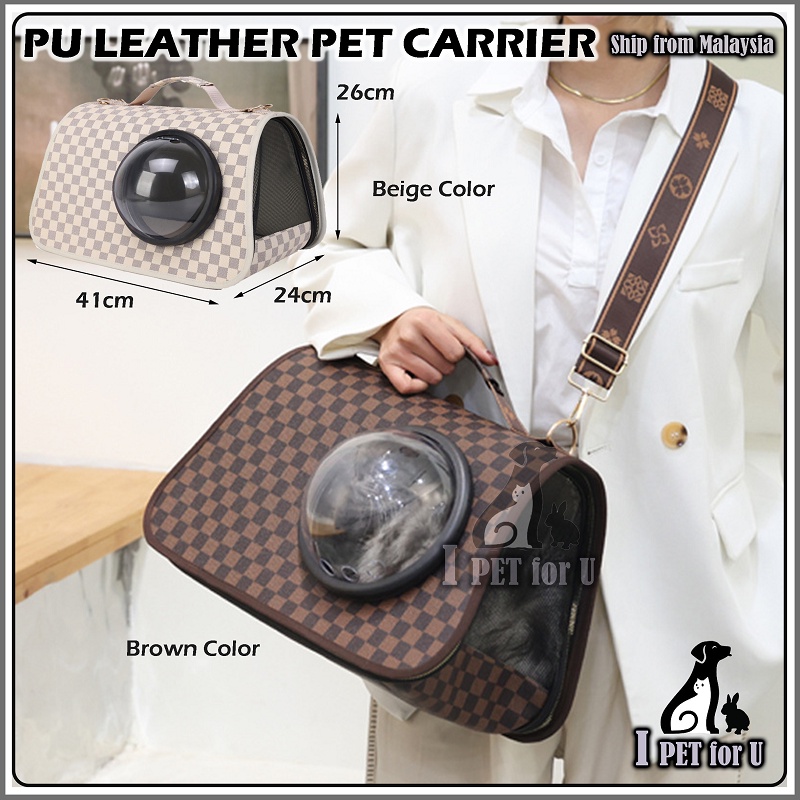 Large Pet Dog Cat Carrier Bag Travel Essentials Fashion Bag Foldable Portable Beg Kucing Besar 宠物 出行包