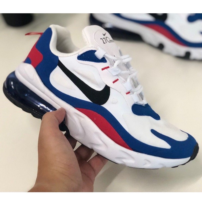 nike shoes white blue red