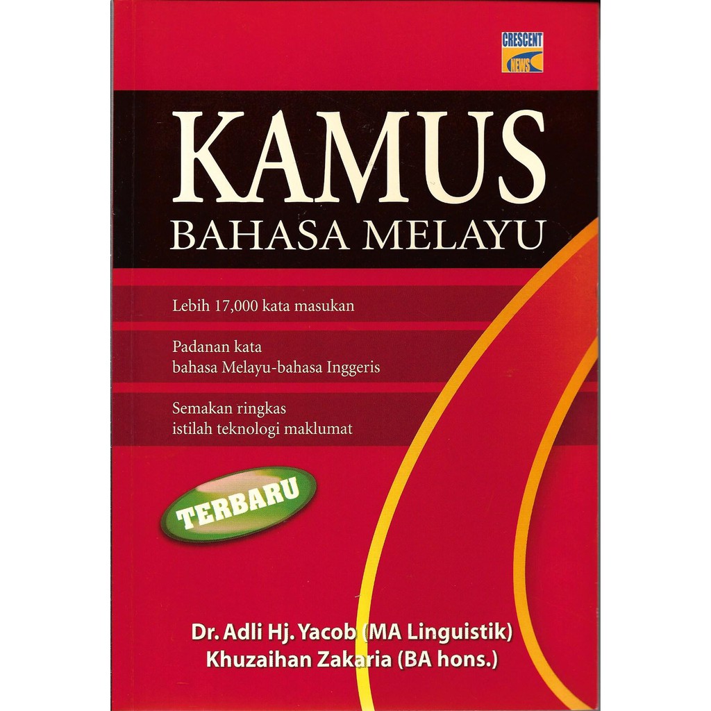 Kamus Bahasa Melayu (Dr.Adli Hj.Yacob)  Shopee Malaysia