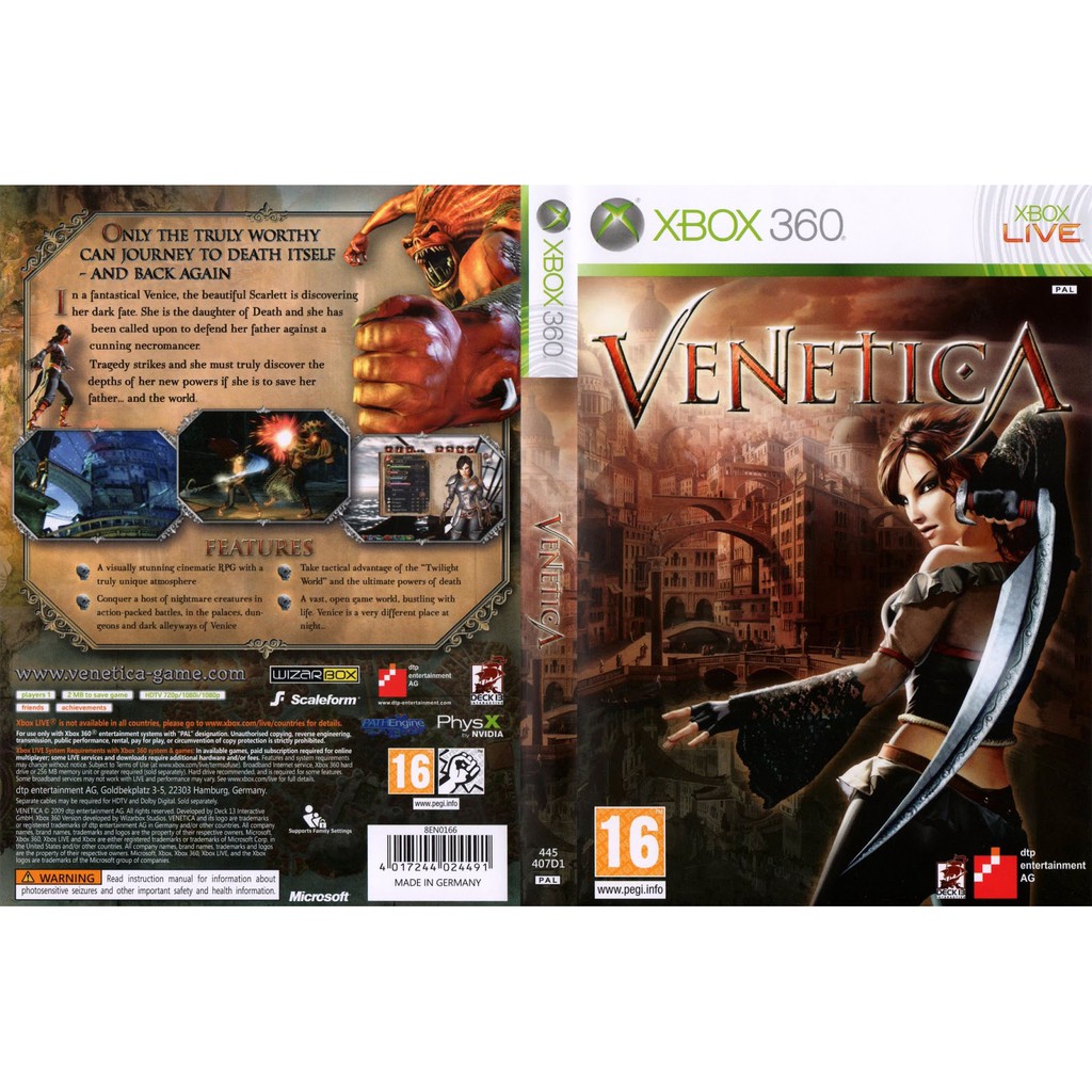 Xbox 360 Game Venetica Shopee Malaysia