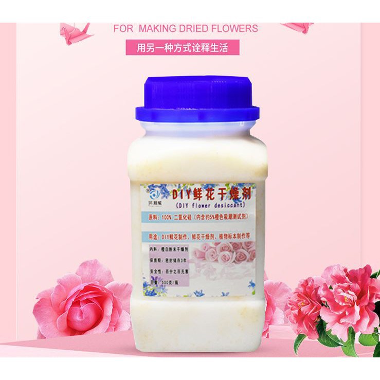 Silica Gel White Powder For Drying Flowers Preserve Flower Drying Diy 500g Shopee Malaysia