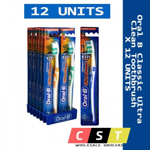 Oral B Classic Ultra Clean Toothbrush (Medium/Soft) X 12 UNITS | Shopee ...