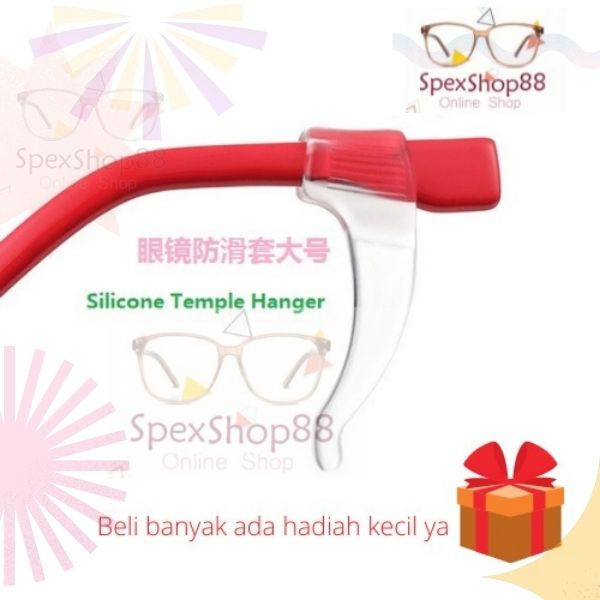 GLASSES SILICONE EAR HOOK TEMPER HANGER ANTI SLIP [LOCAL PRODUCT]眼镜防滑套 1 PAIRS + READY STOCK