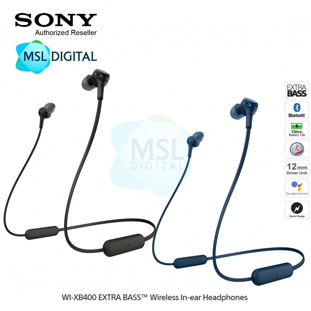sony wi xb400 driver size