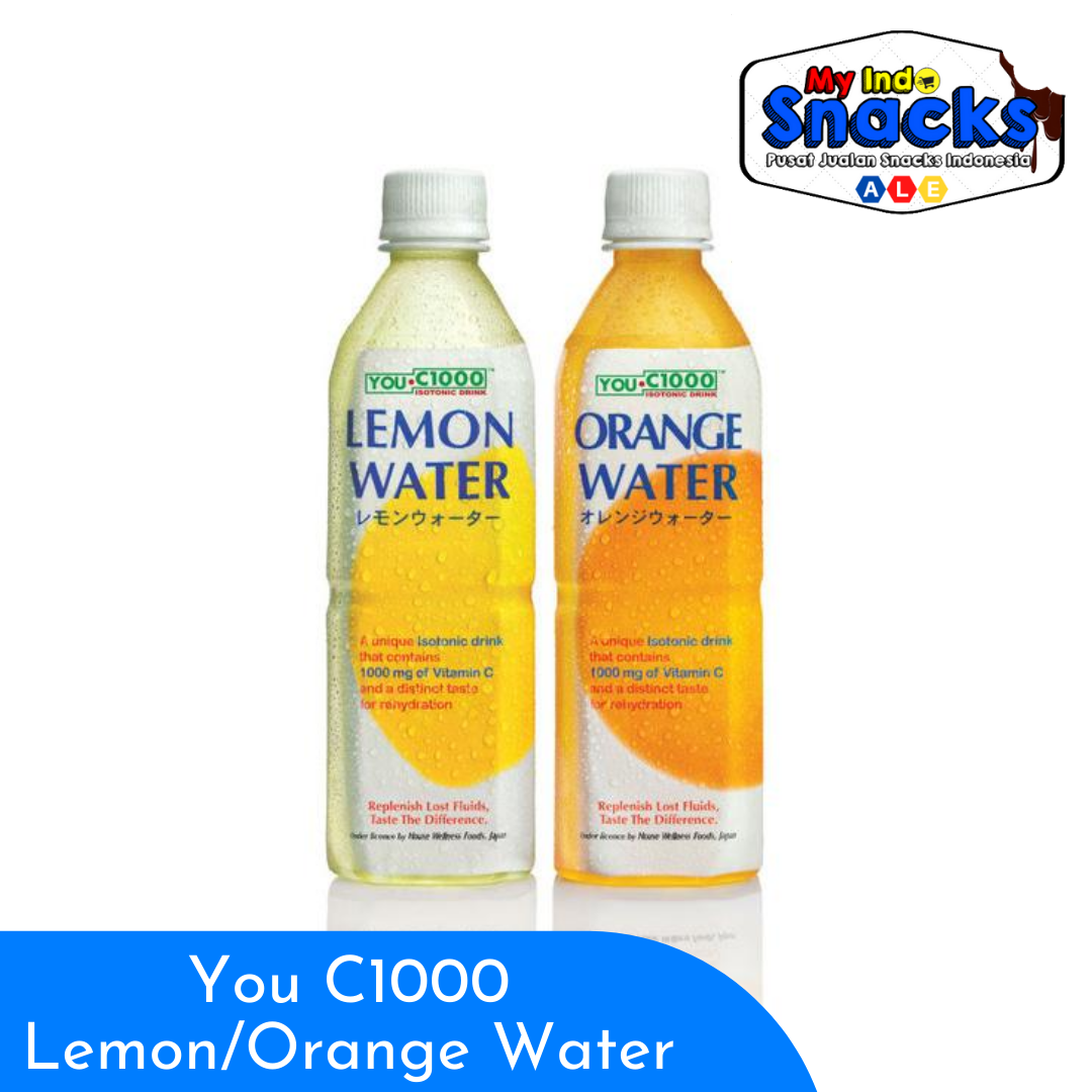 Halal You C1000 Isotonic Drink 500ml Lemon And Orange Water