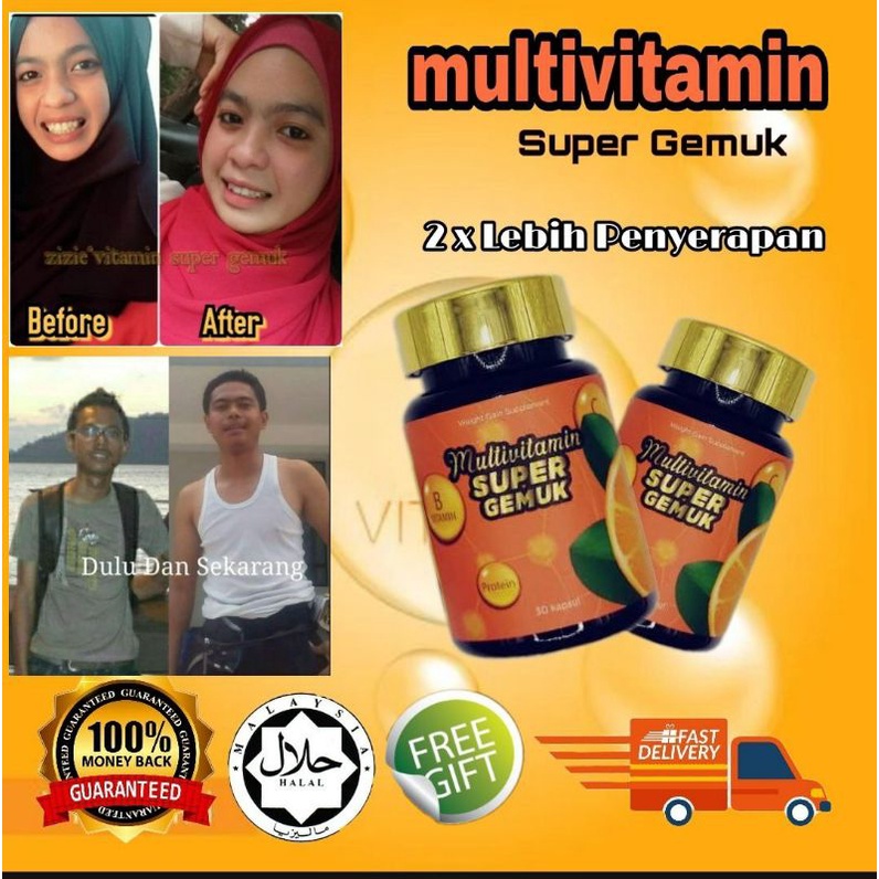 Buy Vitamin Super Gemuk Multivitamin Super Gemuk Ubat Gemuk Pil Gemuk Vitamin Gemuk Ubat Seetracker Malaysia