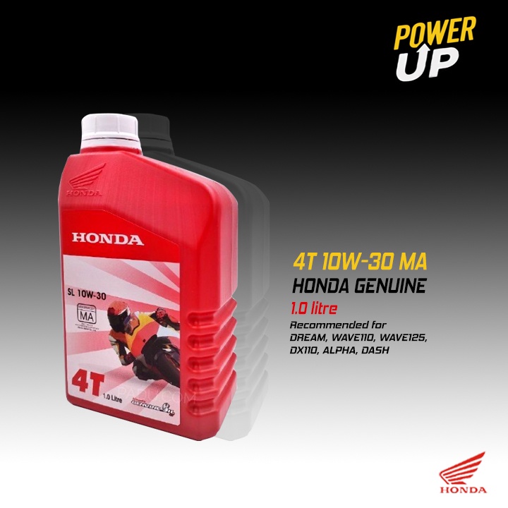 BSH Honda 4T ENGINE Oil SL 10W-30 MA 1L Boon Siew WAVE DASH 