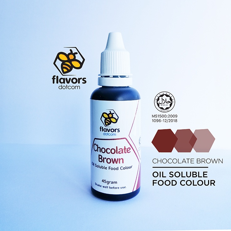 Flavors Oil Soluble Food Colouring CHOCOLATE BROWN 45g / 1