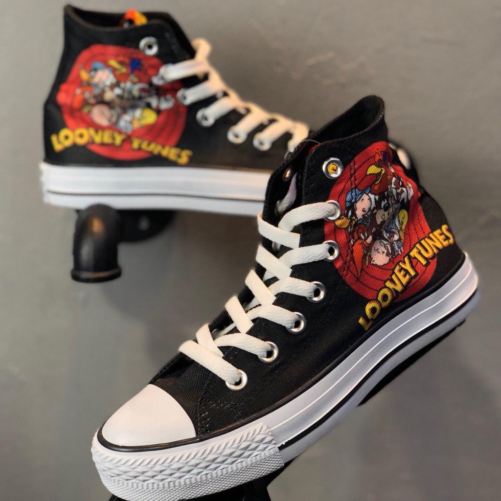 converse high tops looney tunes