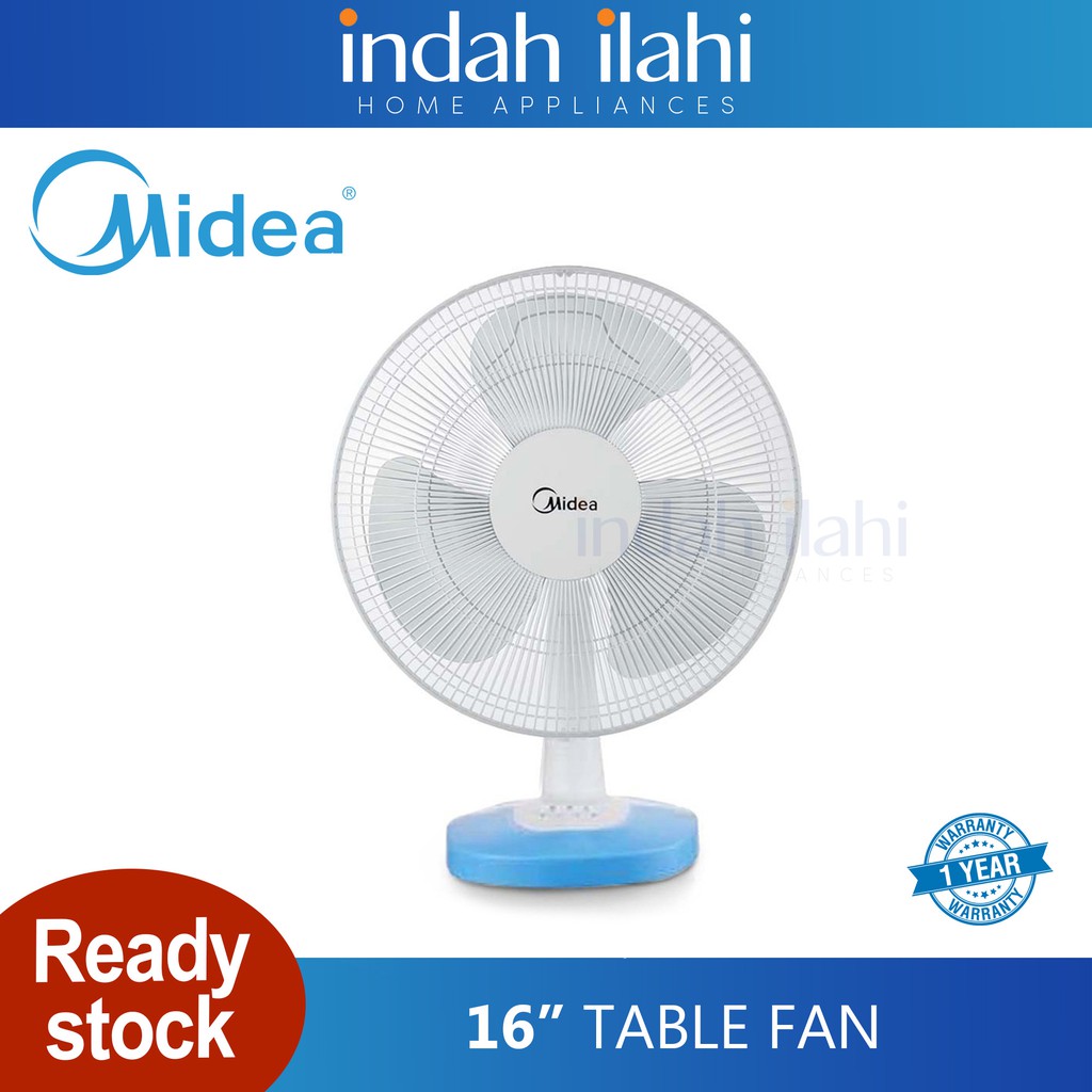 Midea Table Fan 16 Kipas Meja Mf 16ft17nb Mf 16ft15nb Shopee Malaysia