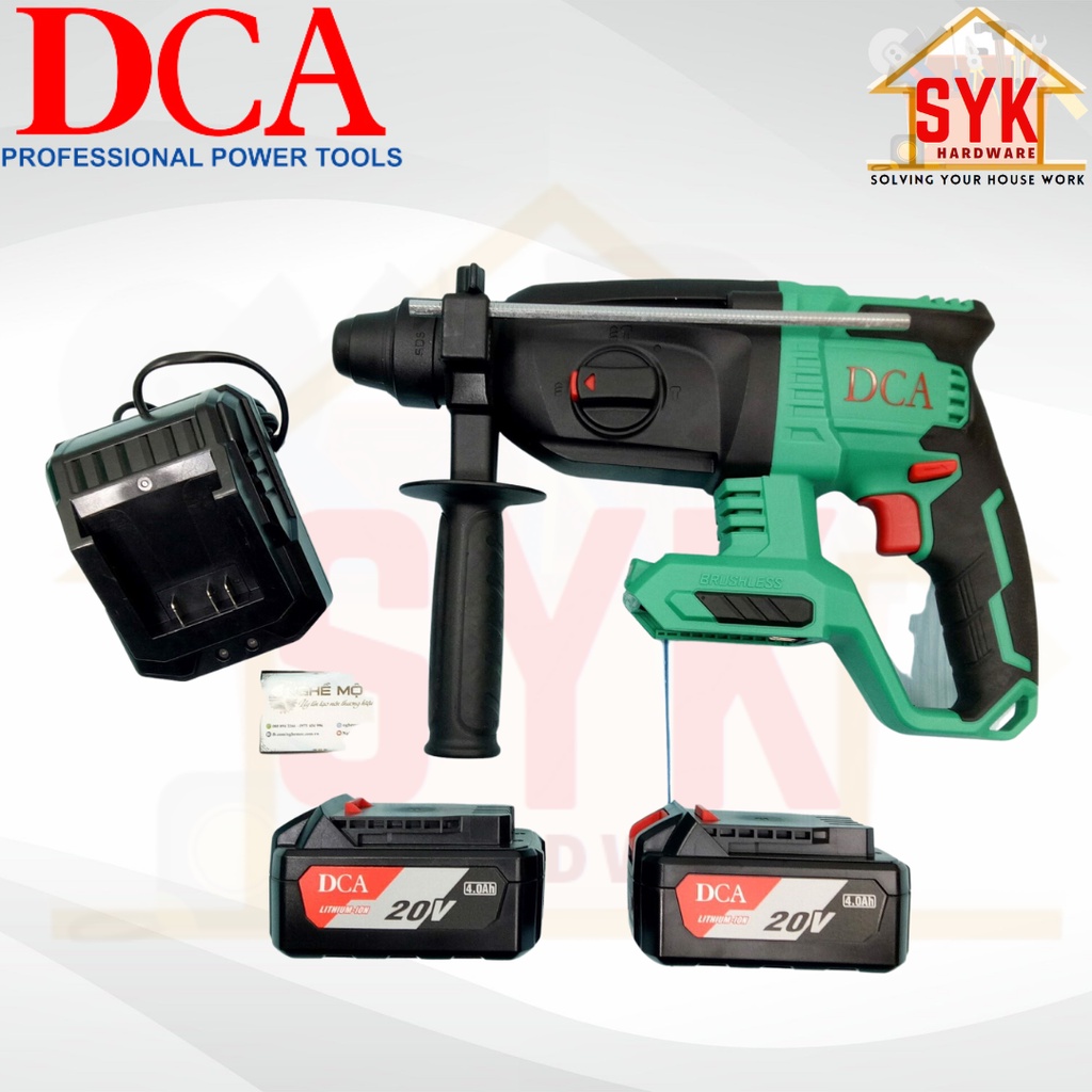 SYK DCA ADZC0424 Cordless Brushless Rotary Hammer Drill Machine Mesin