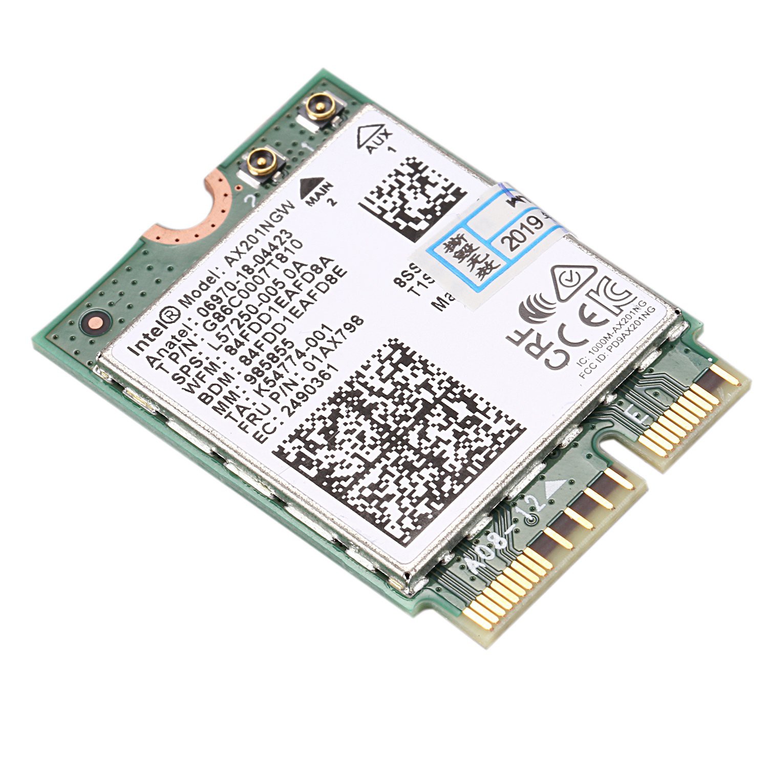 For intel wi fi 6 ax201 bluetooth 5 0 dual band 2 4g 5g wireless ngff