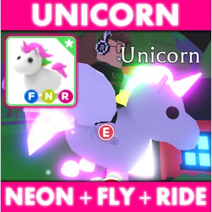 Adopt Me Legendary Neon Fly Ride Unicorn Nfr Shopee Malaysia - roblox adopt me account legendary neon dragon rideable flyable
