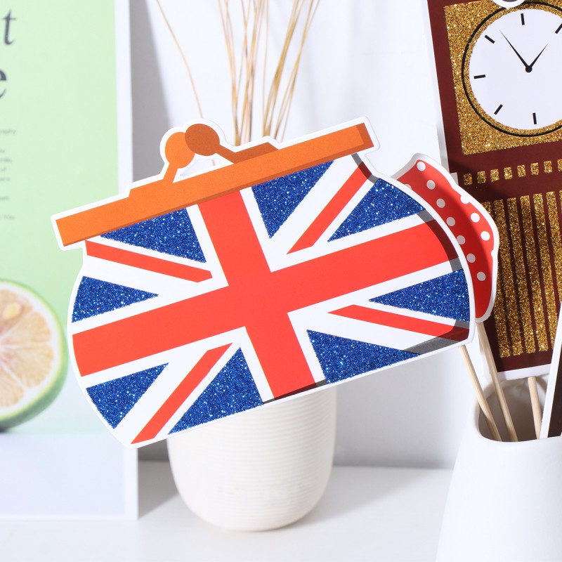 british photo booth props