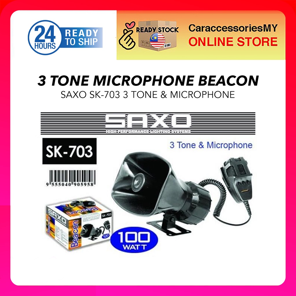 SAXO 3 tone Siren Microphone for automobile vehicle car SK703
