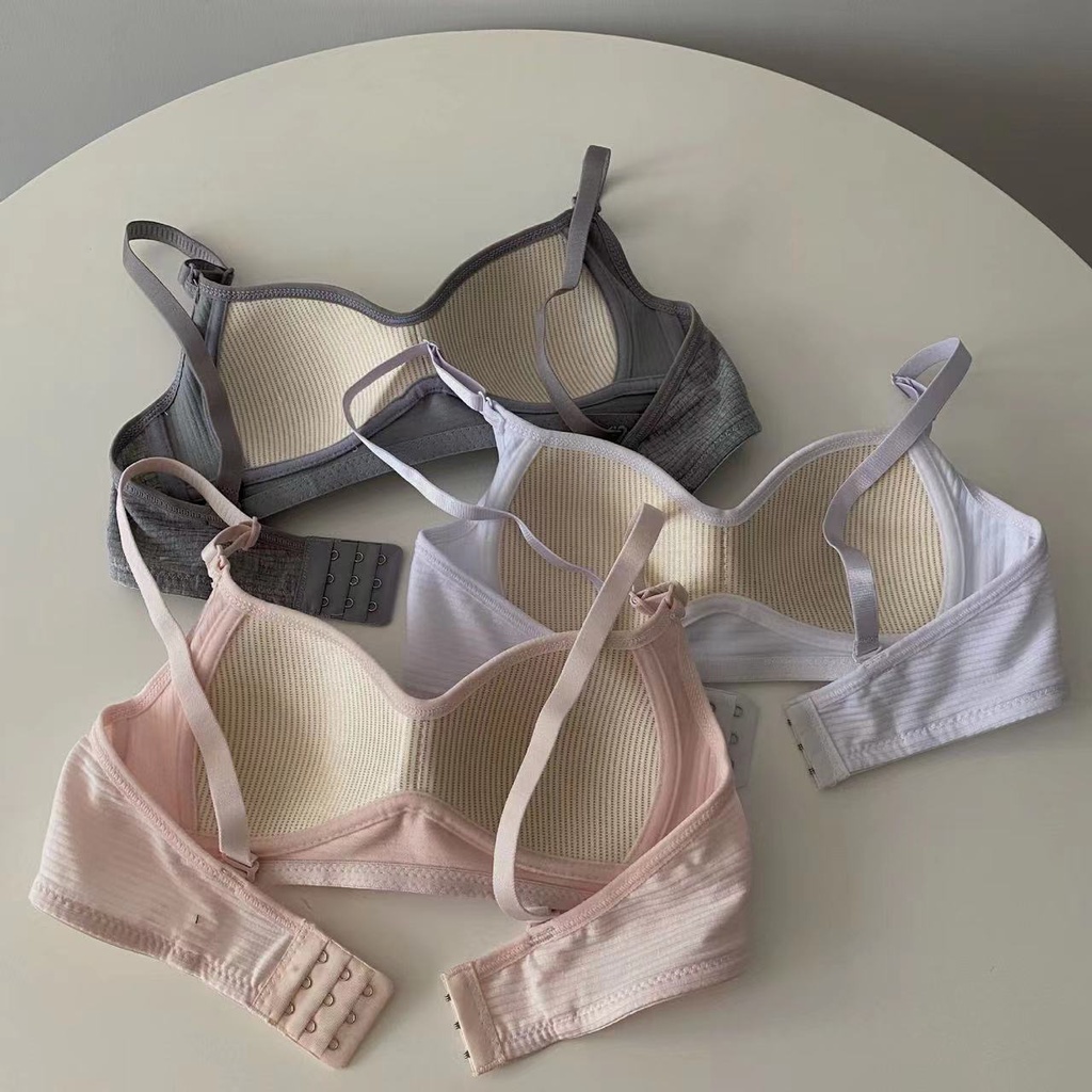 [Ready Straw] Ladies New Style Pure Cotton Bra Small Breast Female ...