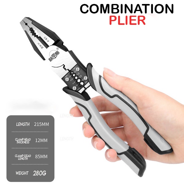 Combination Multifunctional hand pliers wire cutters needle nose diagonal oudisi pliers CRV 8" INCH PLAYAR 组合钳