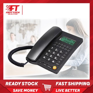 [Best Seller] Desktop Corded Caller ID Phone L019 TM Unifi Maxis Home Office Landline Telephone Telefon Rumah Murah