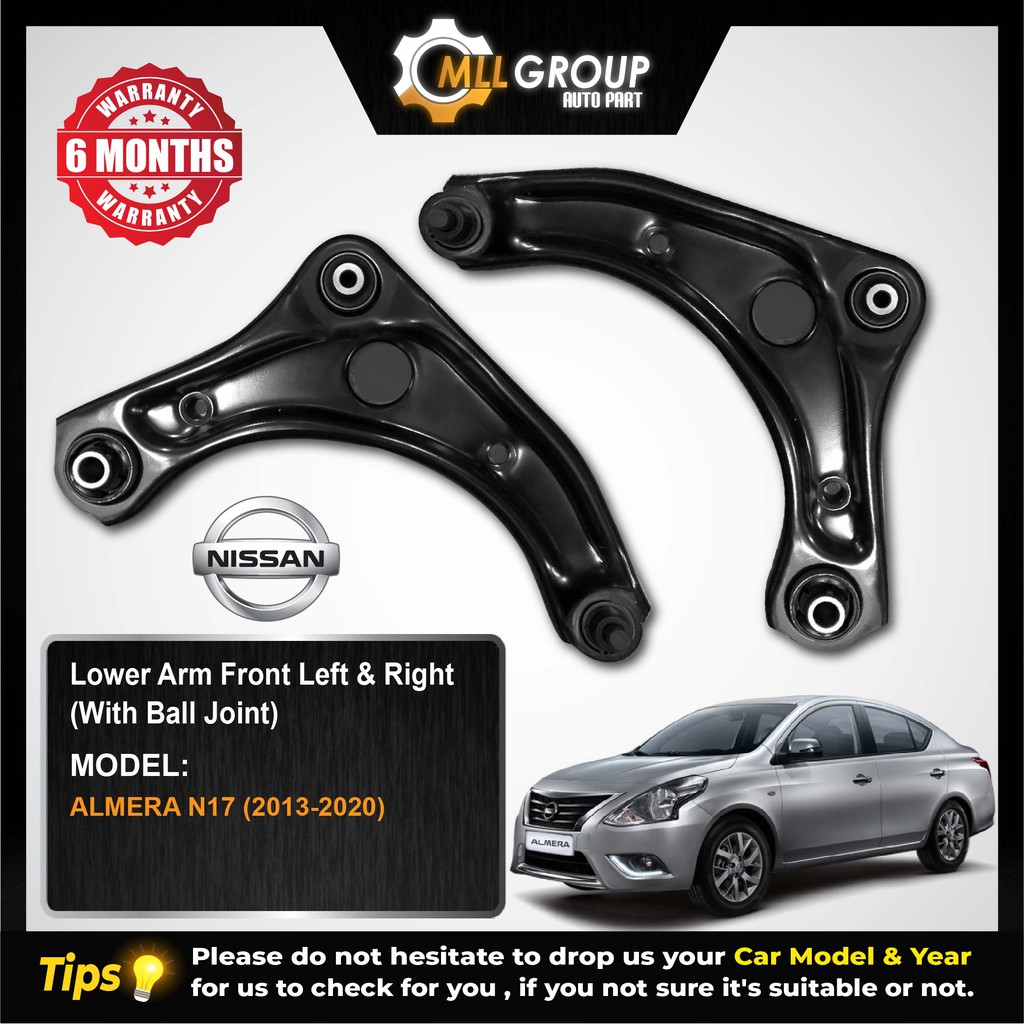 (MLL) NISSAN ALMERA N17 2013-2020 LOWER ARM FRONT LEFT ...