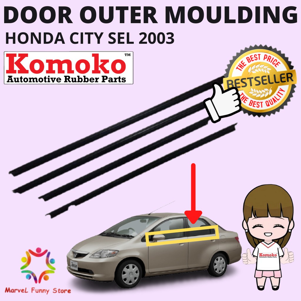 Buy Honda City Sel 2003 100 High Quality Door Glass Outer Moulding Getah Luar Cermin Seetracker Malaysia