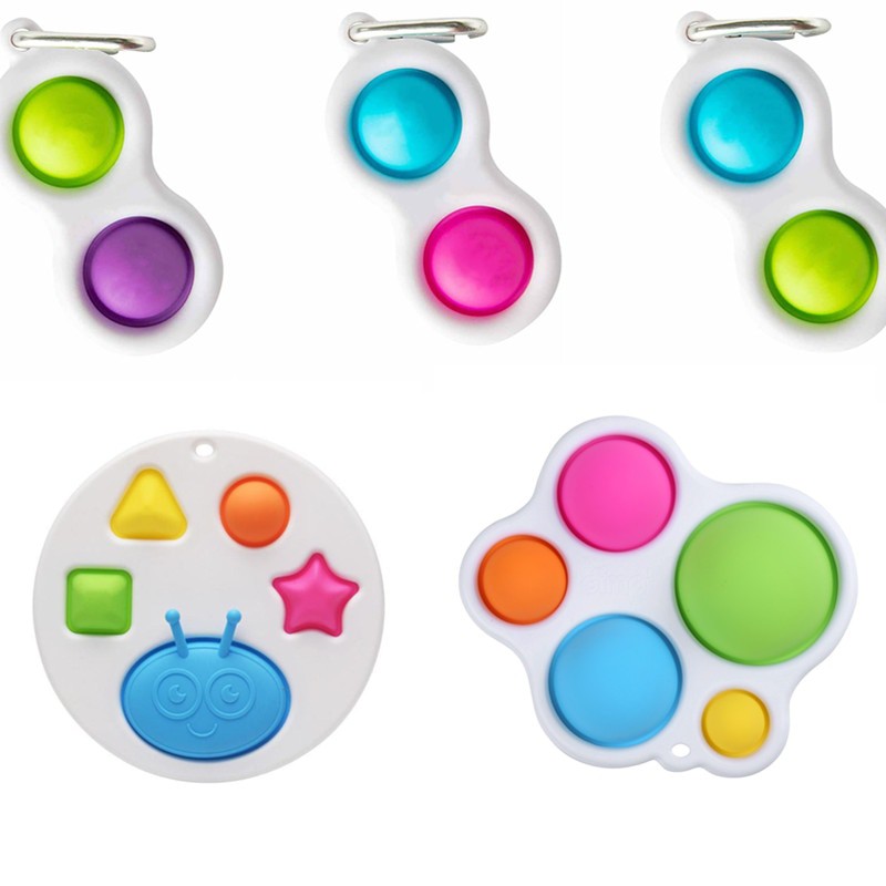 Essential Quality New Hot Sale Simple Dimple Pop It Rainbow Fidget Toy Small Popit Figet Stress Relief Kids Adults Ea... - Image 4