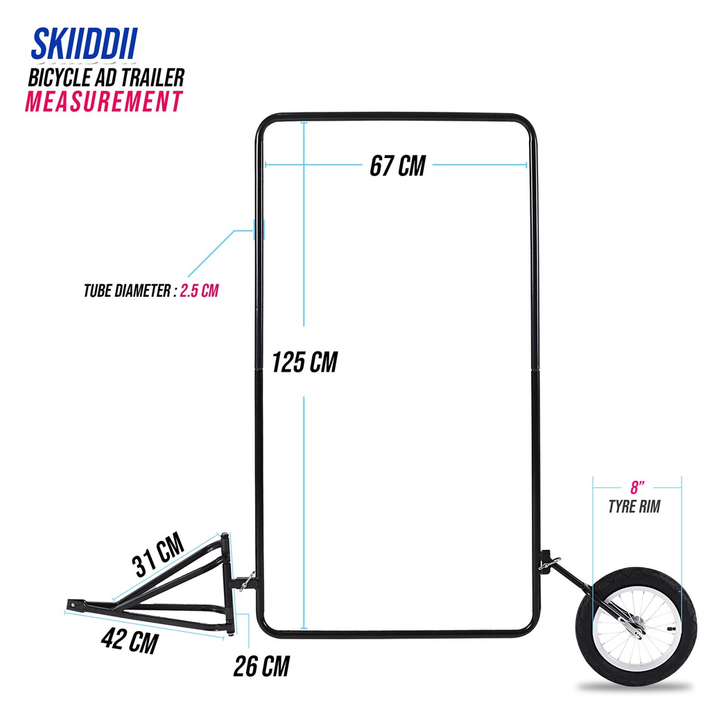 skiiddii bike trailer