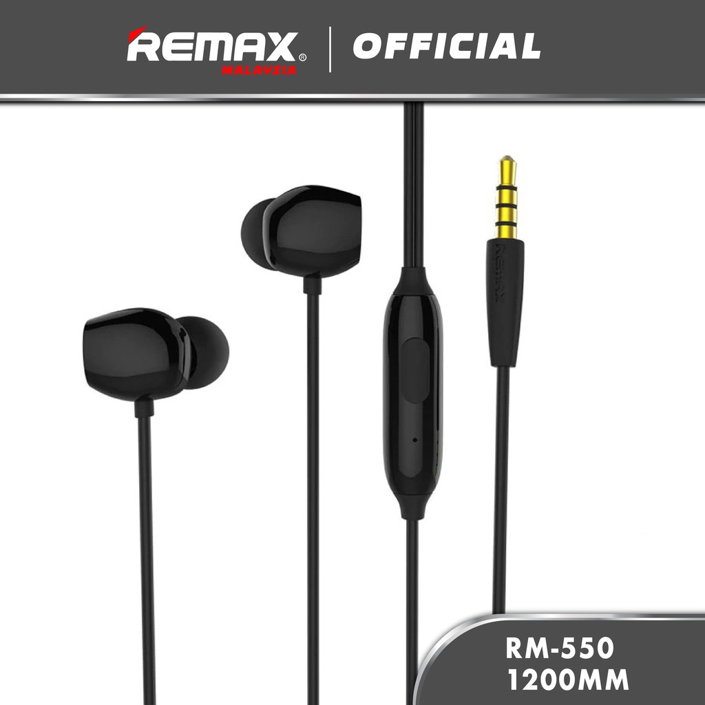 Remax RM-550 Clear Sound Quality Equalization Wired Earphone For Call & Music