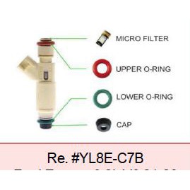 Ford Escape Injector Repair Kit Rubber Seal YL8E-C7B